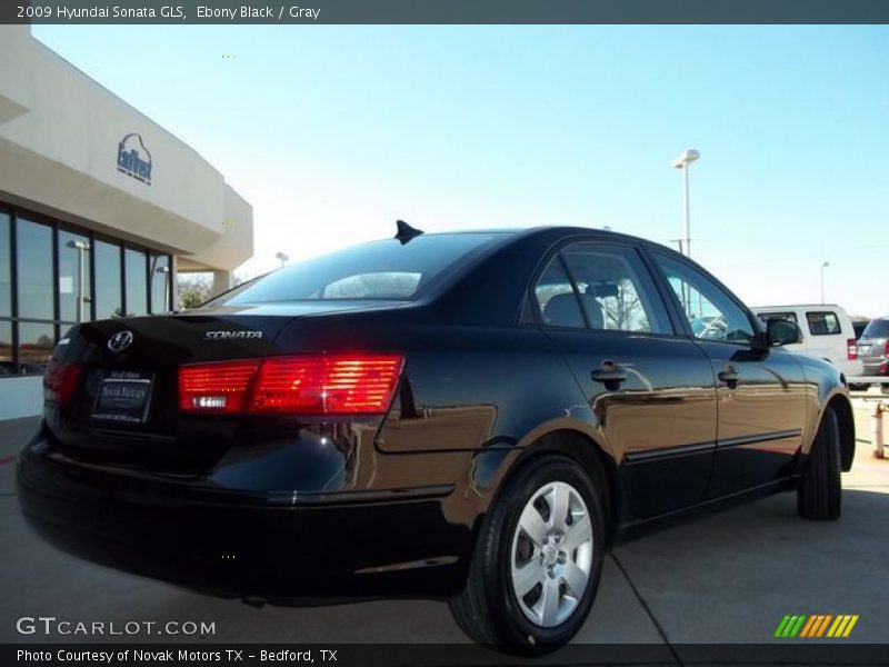 Ebony Black / Gray 2009 Hyundai Sonata GLS