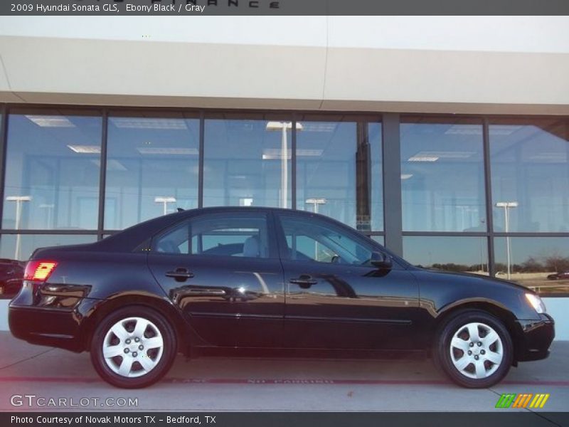 Ebony Black / Gray 2009 Hyundai Sonata GLS