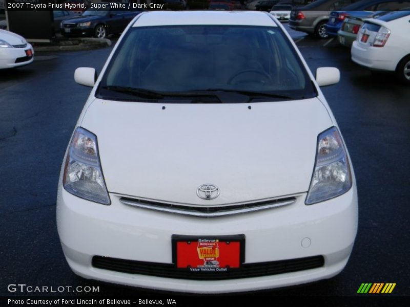 Super White / Dark Gray 2007 Toyota Prius Hybrid