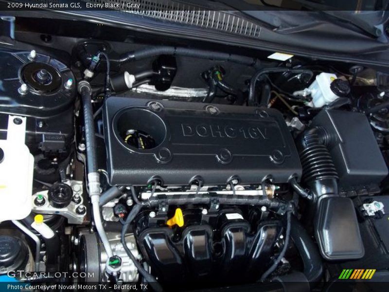 Ebony Black / Gray 2009 Hyundai Sonata GLS