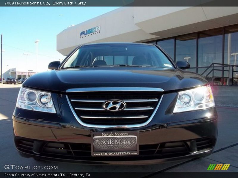 Ebony Black / Gray 2009 Hyundai Sonata GLS