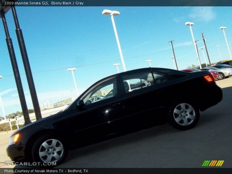 Ebony Black / Gray 2009 Hyundai Sonata GLS