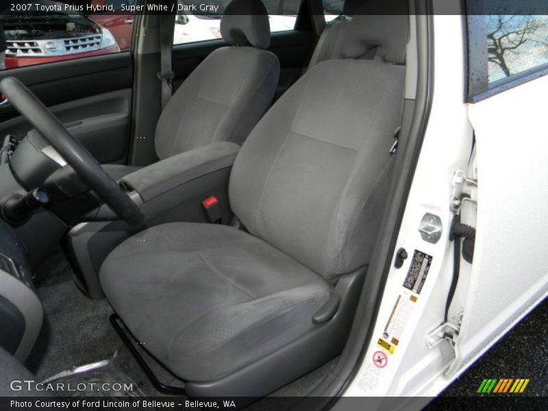 Super White / Dark Gray 2007 Toyota Prius Hybrid