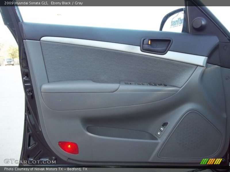 Ebony Black / Gray 2009 Hyundai Sonata GLS