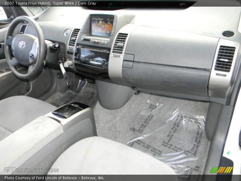 Super White / Dark Gray 2007 Toyota Prius Hybrid