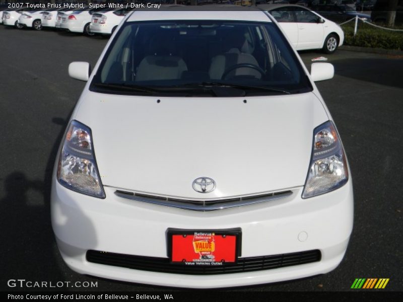 Super White / Dark Gray 2007 Toyota Prius Hybrid