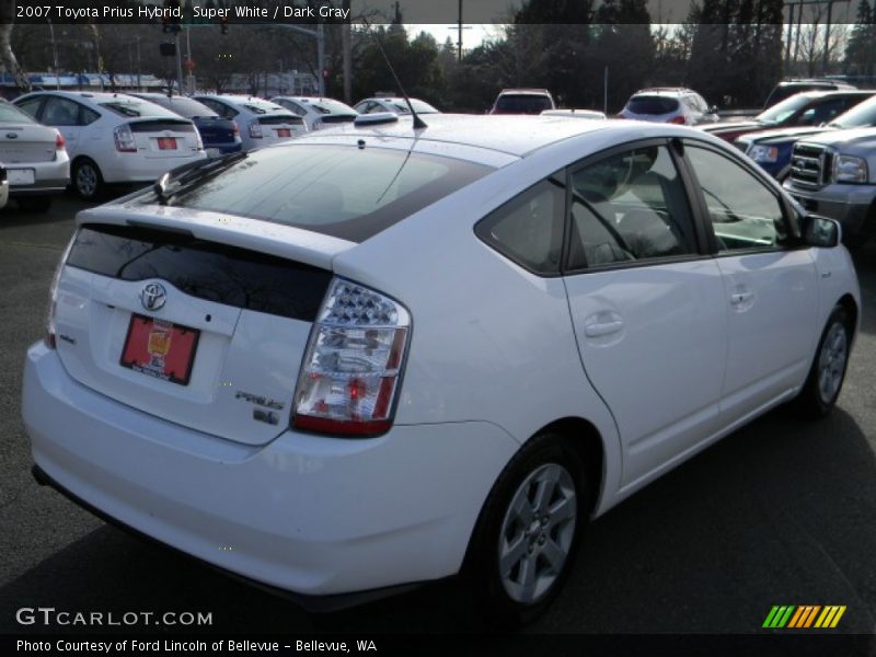Super White / Dark Gray 2007 Toyota Prius Hybrid