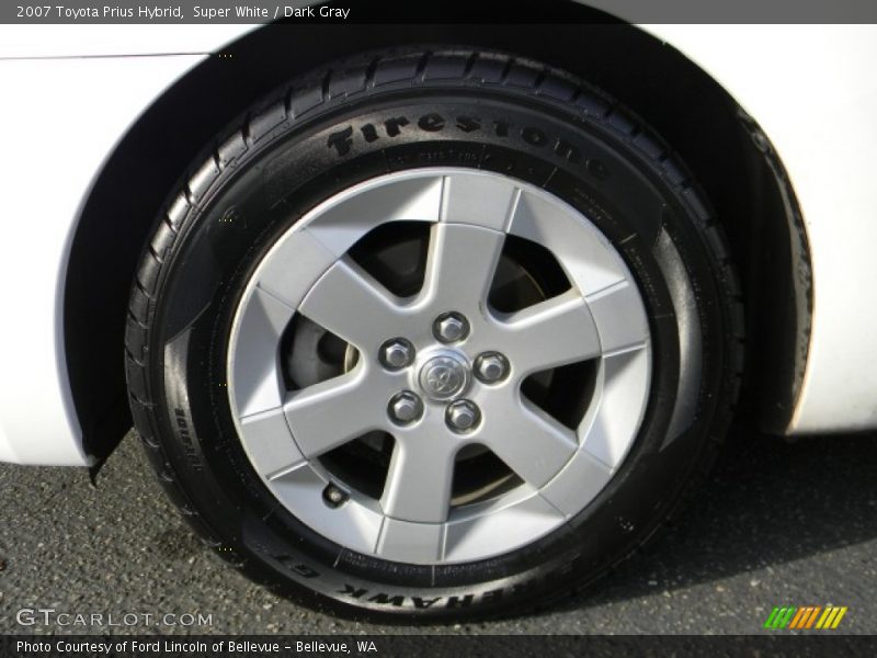 Super White / Dark Gray 2007 Toyota Prius Hybrid
