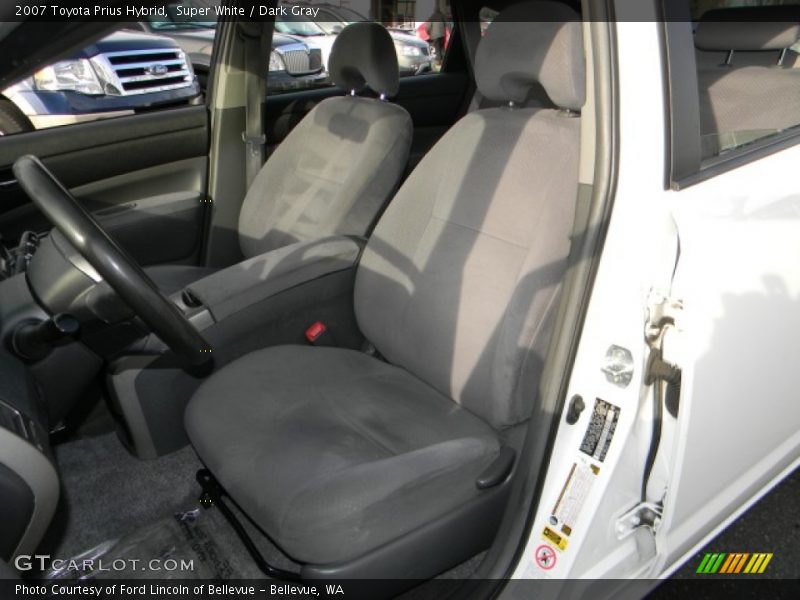 Super White / Dark Gray 2007 Toyota Prius Hybrid