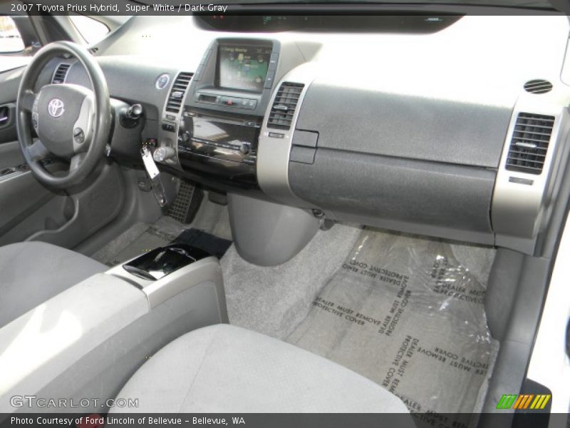 Super White / Dark Gray 2007 Toyota Prius Hybrid