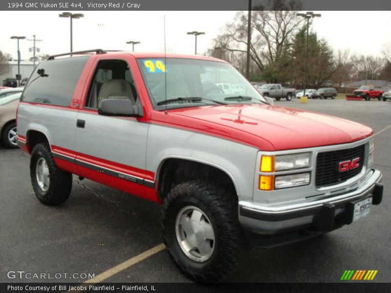 Victory Red / Gray 1994 GMC Yukon SLE 4x4