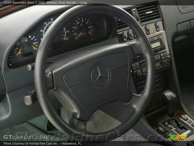 Brilliant Silver Metallic / Gray 1998 Mercedes-Benz C 280