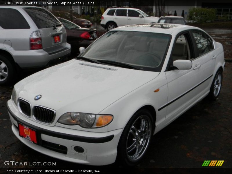 Alpine White / Beige 2003 BMW 3 Series 330i Sedan