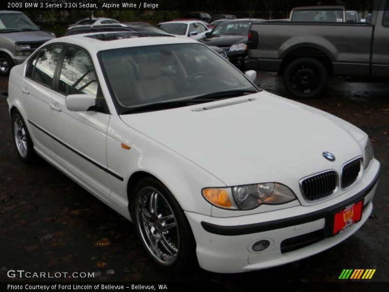 Alpine White / Beige 2003 BMW 3 Series 330i Sedan