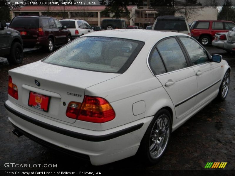 Alpine White / Beige 2003 BMW 3 Series 330i Sedan