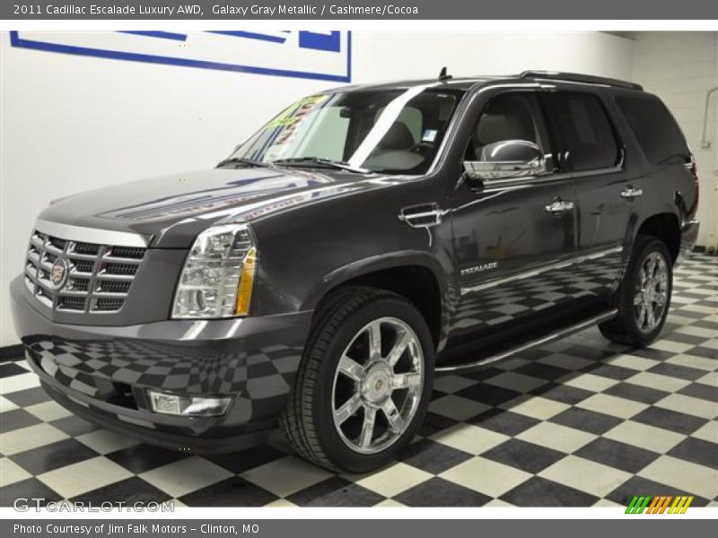 Galaxy Gray Metallic / Cashmere/Cocoa 2011 Cadillac Escalade Luxury AWD