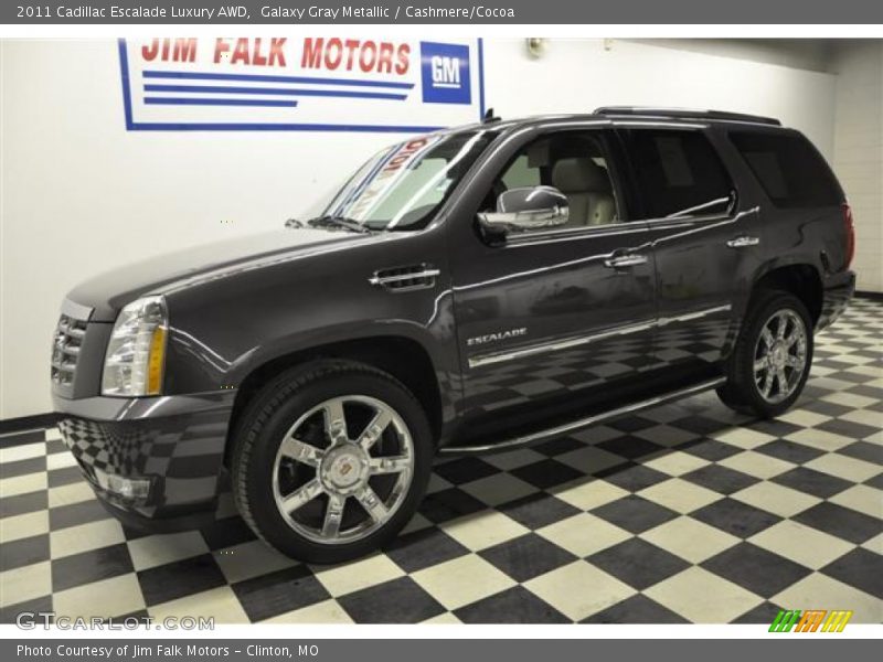 Galaxy Gray Metallic / Cashmere/Cocoa 2011 Cadillac Escalade Luxury AWD