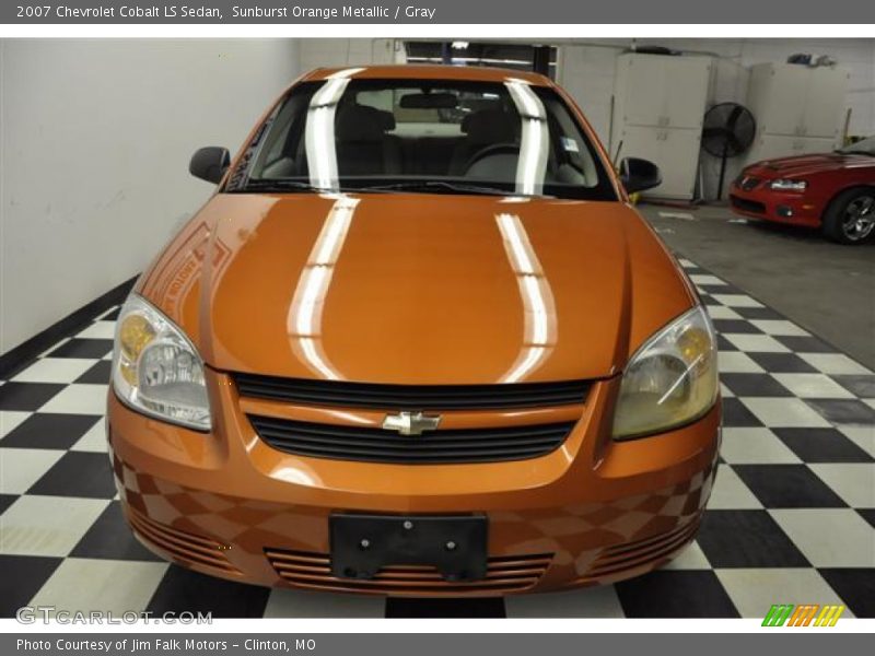 Sunburst Orange Metallic / Gray 2007 Chevrolet Cobalt LS Sedan