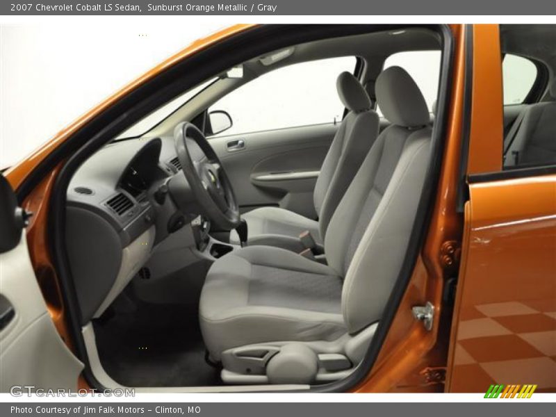 Sunburst Orange Metallic / Gray 2007 Chevrolet Cobalt LS Sedan