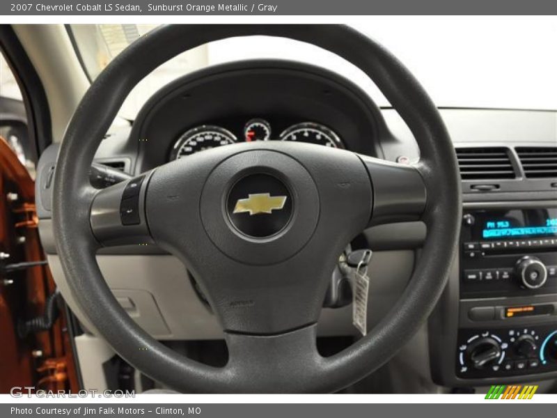 Sunburst Orange Metallic / Gray 2007 Chevrolet Cobalt LS Sedan