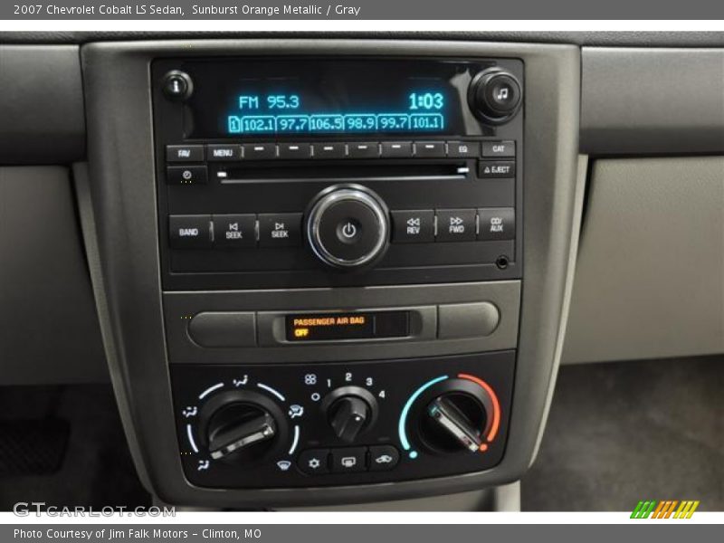 Sunburst Orange Metallic / Gray 2007 Chevrolet Cobalt LS Sedan
