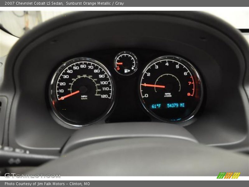 Sunburst Orange Metallic / Gray 2007 Chevrolet Cobalt LS Sedan