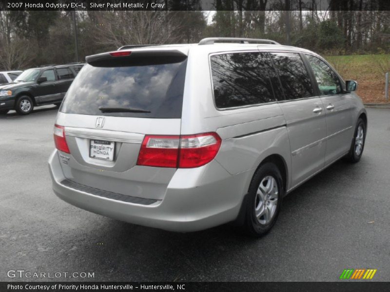 Silver Pearl Metallic / Gray 2007 Honda Odyssey EX-L