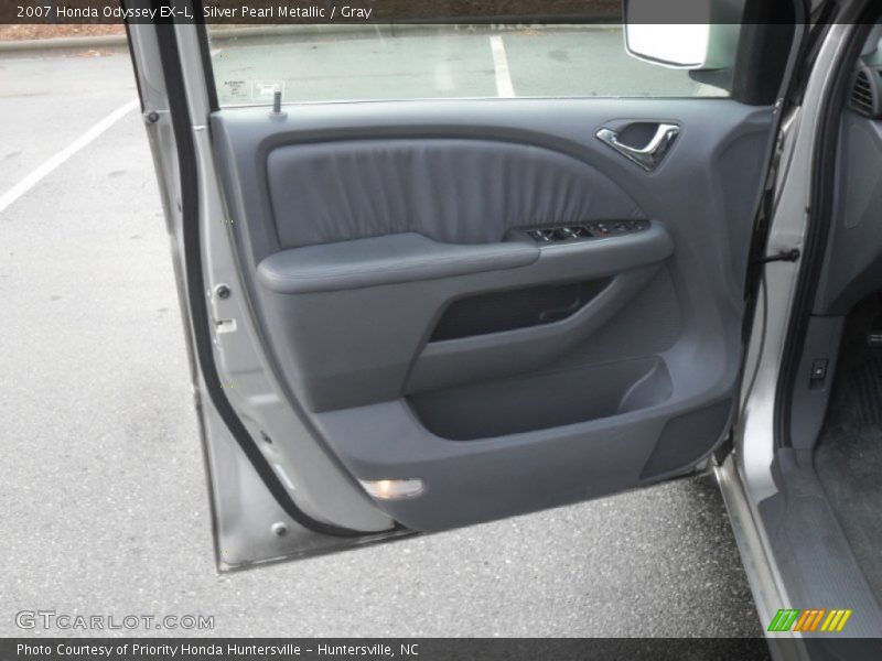 Silver Pearl Metallic / Gray 2007 Honda Odyssey EX-L