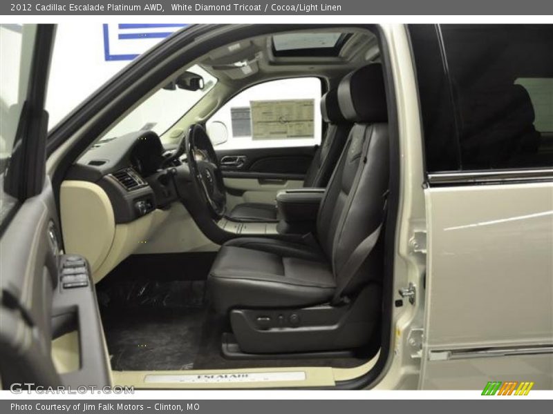  2012 Escalade Platinum AWD Cocoa/Light Linen Interior