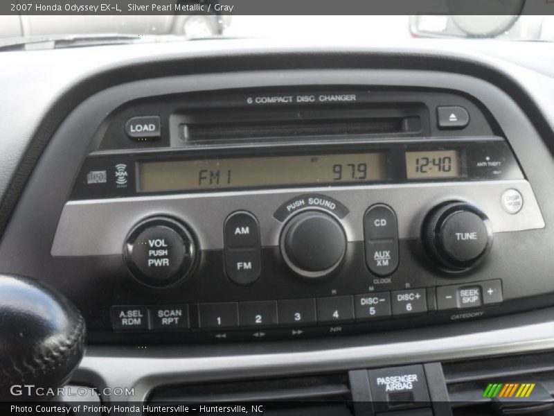 Silver Pearl Metallic / Gray 2007 Honda Odyssey EX-L