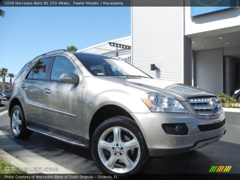 Pewter Metallic / Macadamia 2008 Mercedes-Benz ML 350 4Matic