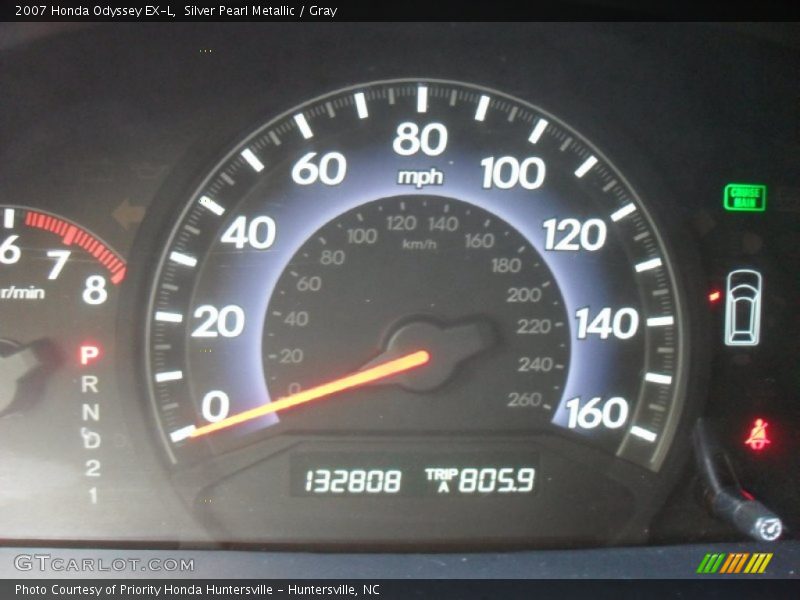 Silver Pearl Metallic / Gray 2007 Honda Odyssey EX-L