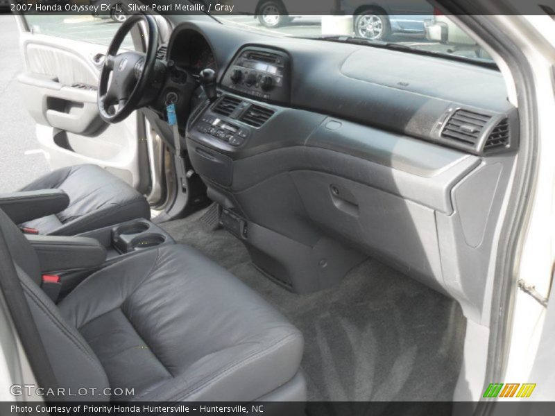 Silver Pearl Metallic / Gray 2007 Honda Odyssey EX-L