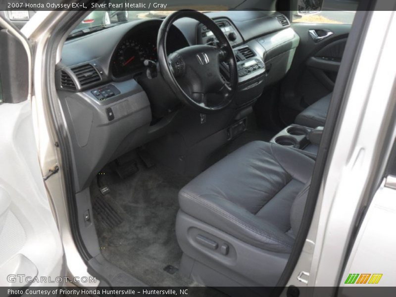 Silver Pearl Metallic / Gray 2007 Honda Odyssey EX-L