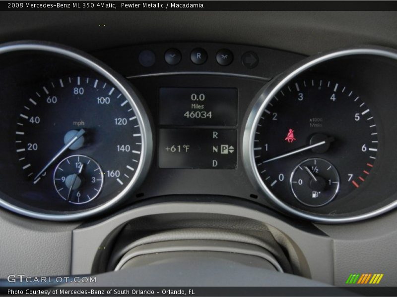 Pewter Metallic / Macadamia 2008 Mercedes-Benz ML 350 4Matic