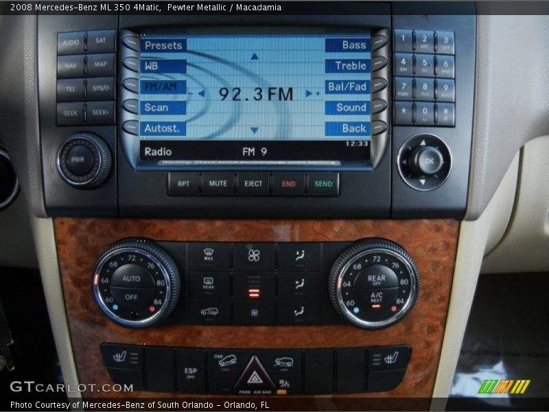 Controls of 2008 ML 350 4Matic