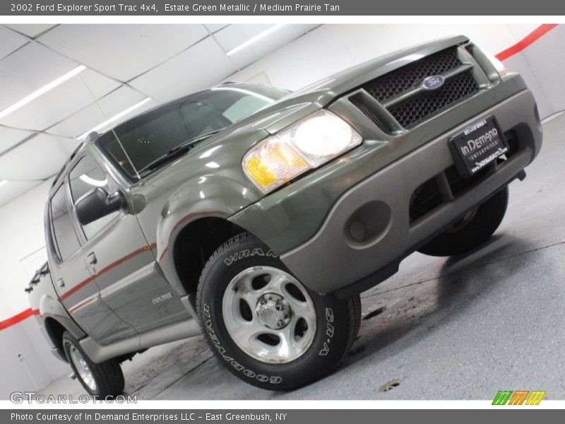 Estate Green Metallic / Medium Prairie Tan 2002 Ford Explorer Sport Trac 4x4