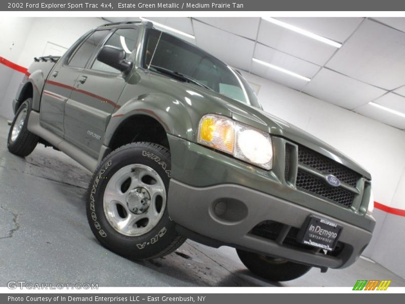 Estate Green Metallic / Medium Prairie Tan 2002 Ford Explorer Sport Trac 4x4