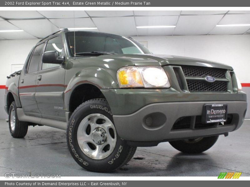Estate Green Metallic / Medium Prairie Tan 2002 Ford Explorer Sport Trac 4x4