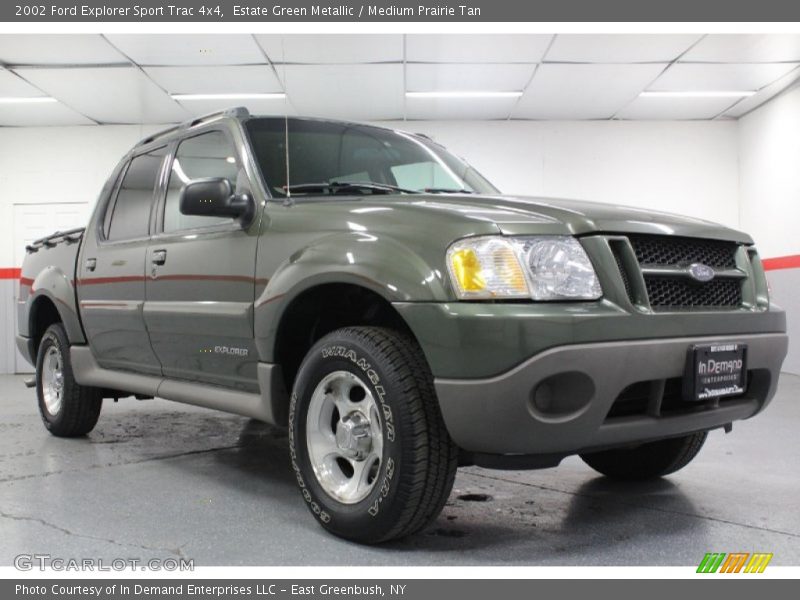 Estate Green Metallic / Medium Prairie Tan 2002 Ford Explorer Sport Trac 4x4