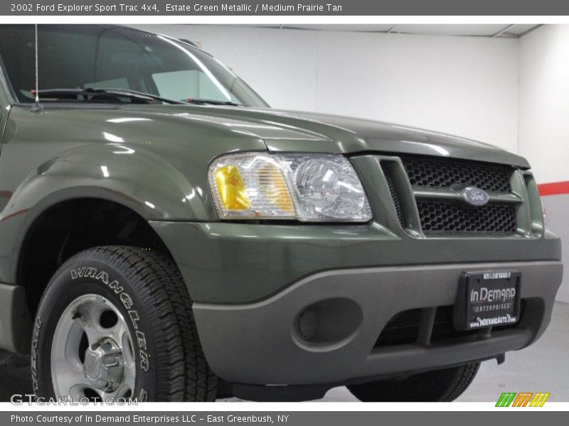 Estate Green Metallic / Medium Prairie Tan 2002 Ford Explorer Sport Trac 4x4