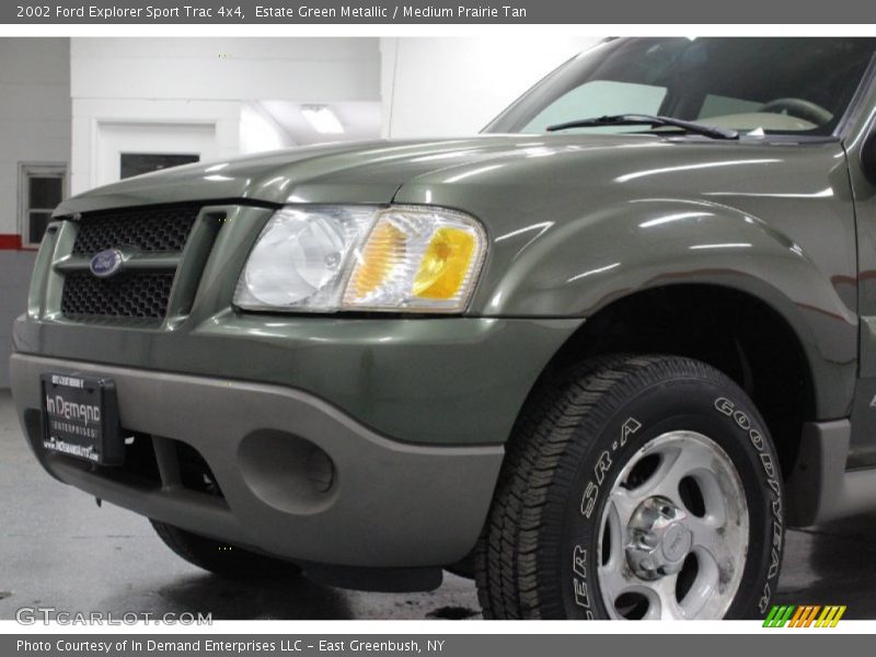 Estate Green Metallic / Medium Prairie Tan 2002 Ford Explorer Sport Trac 4x4