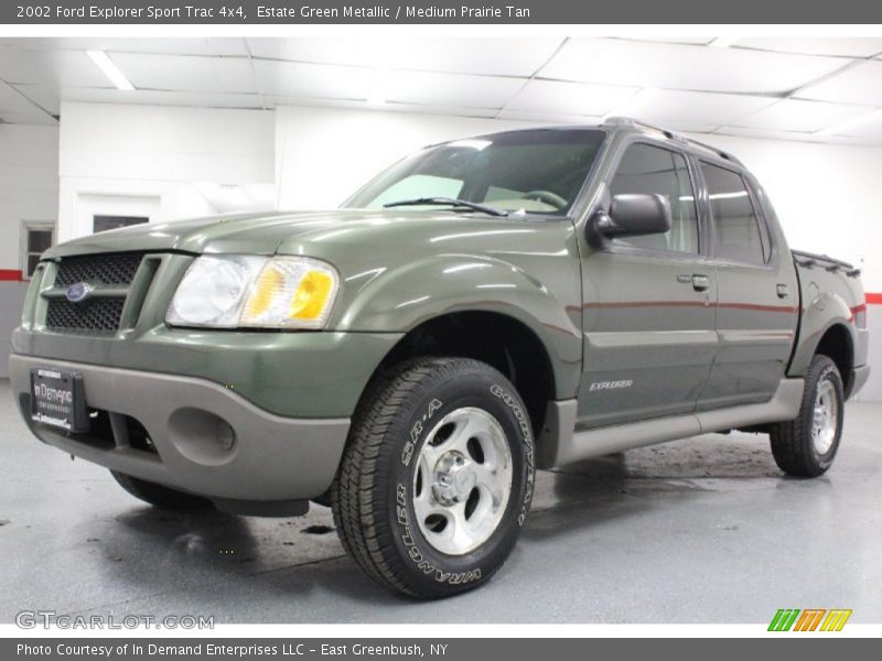 Estate Green Metallic / Medium Prairie Tan 2002 Ford Explorer Sport Trac 4x4