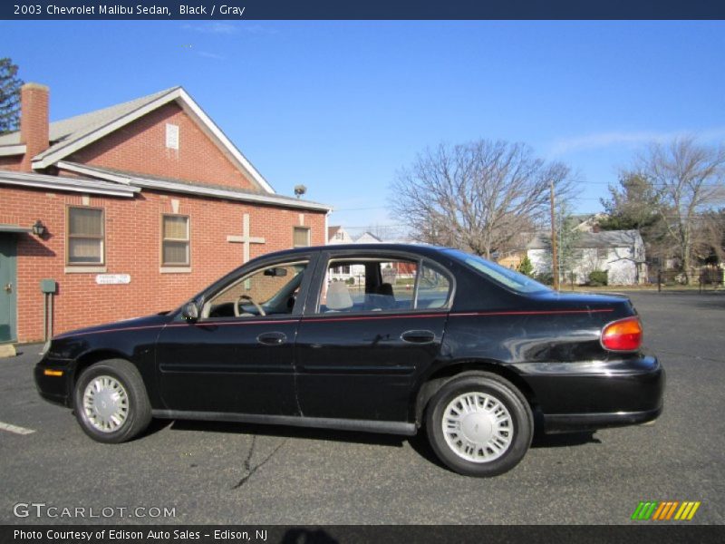 Black / Gray 2003 Chevrolet Malibu Sedan