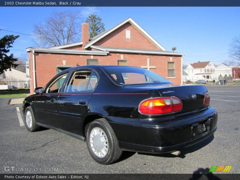 Black / Gray 2003 Chevrolet Malibu Sedan
