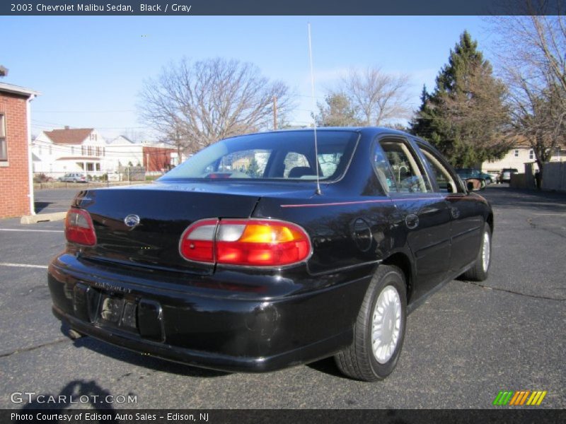 Black / Gray 2003 Chevrolet Malibu Sedan