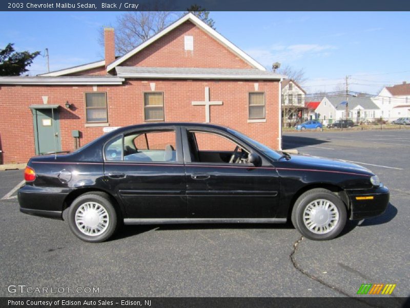 Black / Gray 2003 Chevrolet Malibu Sedan