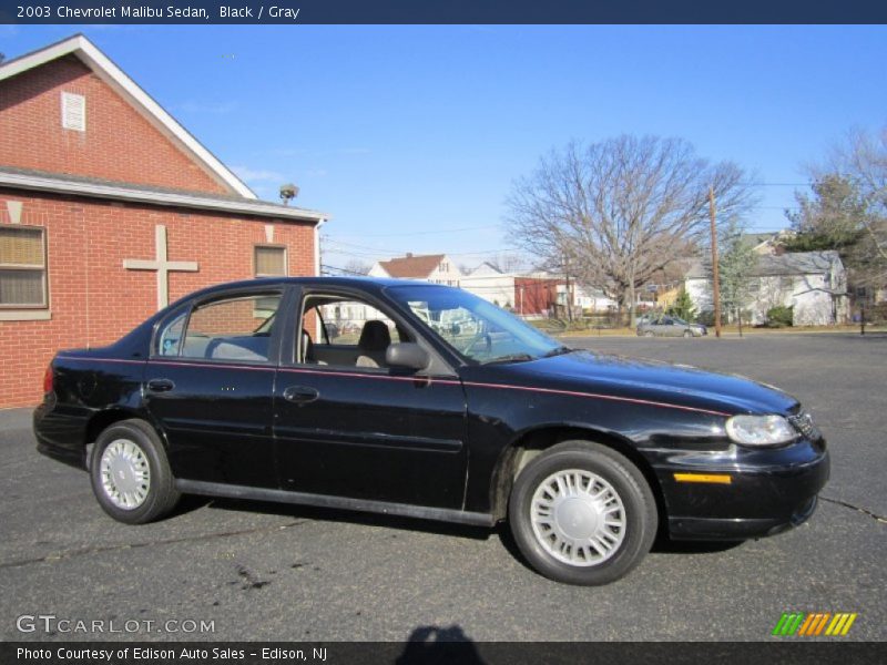 Black / Gray 2003 Chevrolet Malibu Sedan