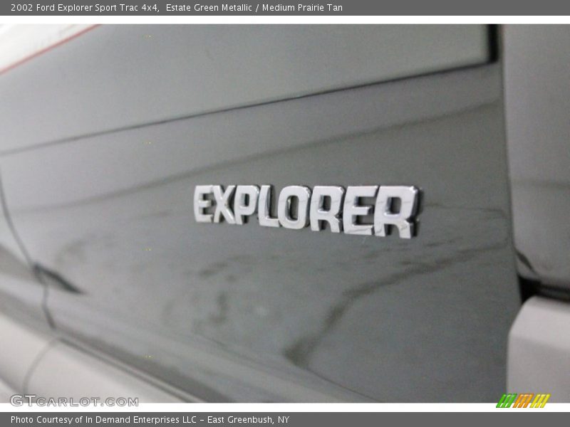 Estate Green Metallic / Medium Prairie Tan 2002 Ford Explorer Sport Trac 4x4
