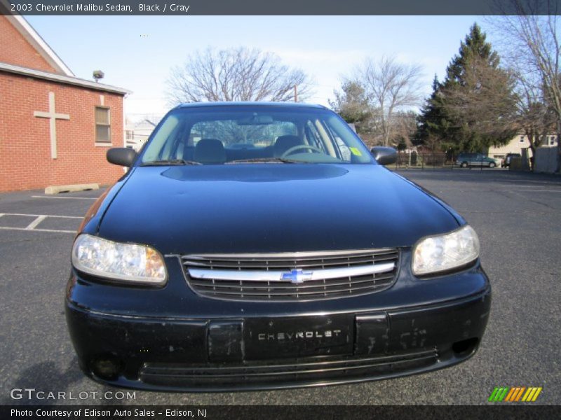 Black / Gray 2003 Chevrolet Malibu Sedan